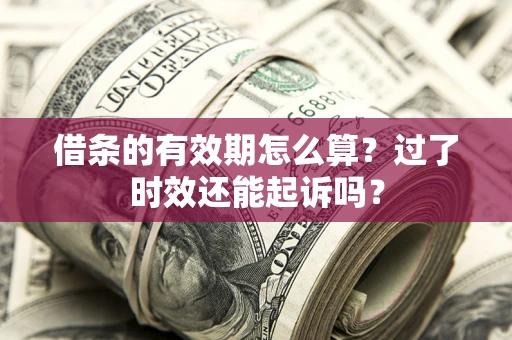 济南借条的有效期怎么算？过了时效还能起诉吗？